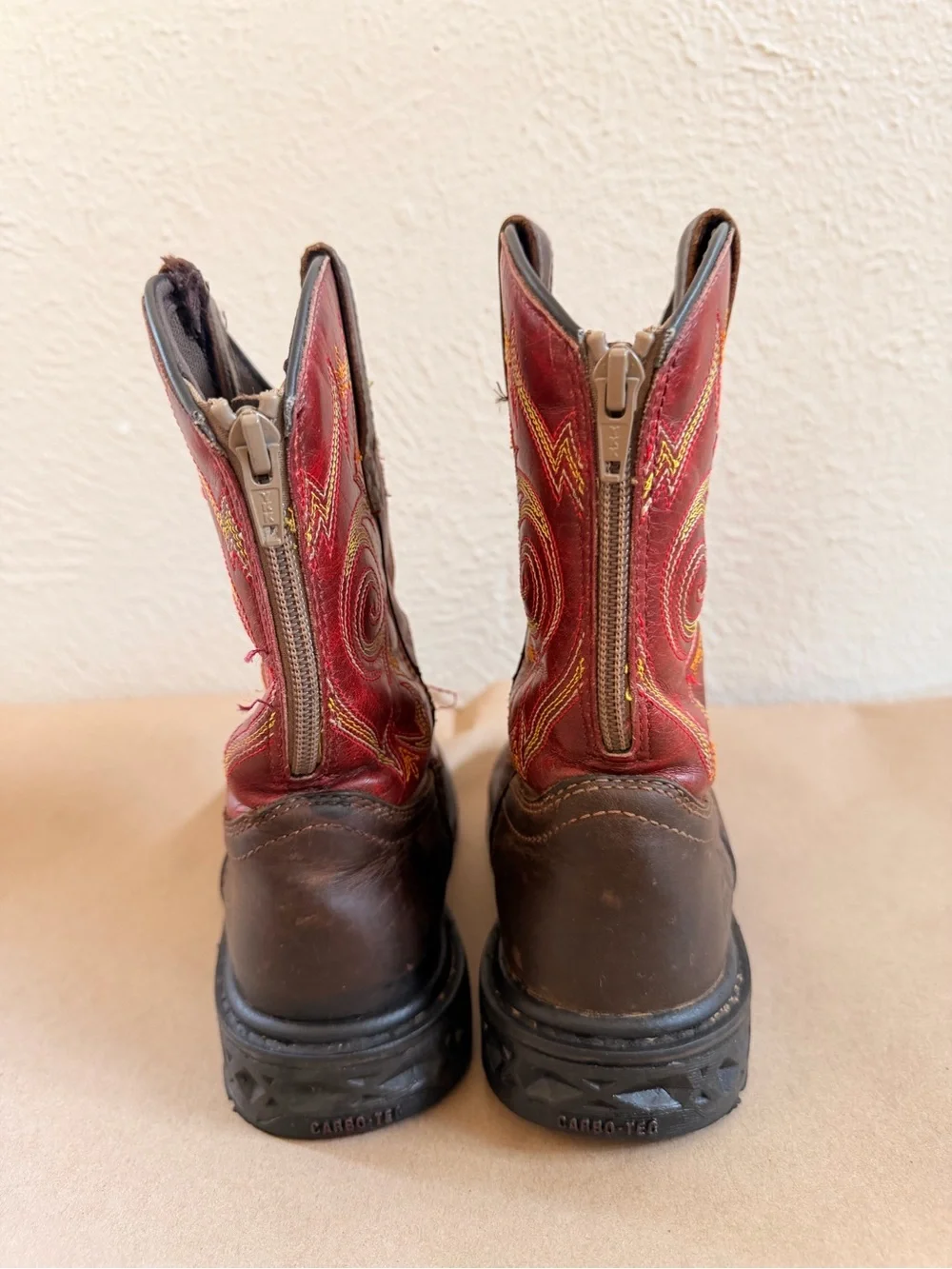 Georgia Boot 8” Carbo Tec brown/red